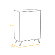 Mavero – Natural Wood Coffee Corner Cabinet