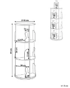 Bambou Kids Natural wood  Rotating Storage Shelf.