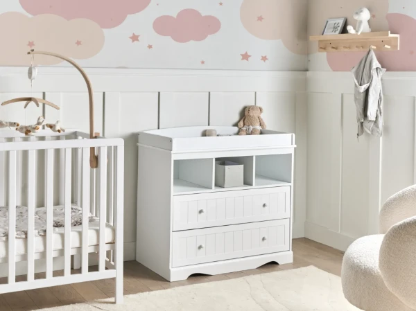 Rangio Baby Natural wood Changing Unit.