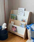 JoliNid Kids- Natural wood Bookshelf.