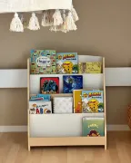 JoliNid Kids- Natural wood Bookshelf.