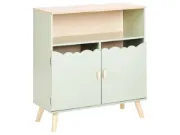 LuneBox Kids Natural wood Cabinet.