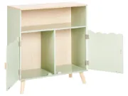 LuneBox Kids Natural wood Cabinet.