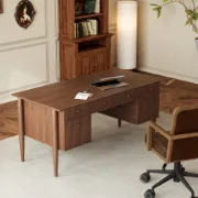 Lorianno – Elegant Natural Wood Desk