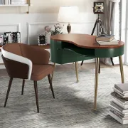 Picture of Soleil Curved Desk - Natural wood.