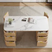 Picture of Écrito Desk - Natural Wood.