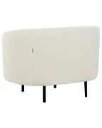 Viona – Modern Curved Armchair with Stainless Legs