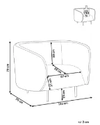 Viona – Modern Curved Armchair with Stainless Legs