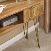 Racine Console  - Natural wood.