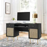 صورة Black Cane Desk