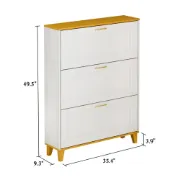 Éliane – Modern Natural Wood Shoe Cabinet