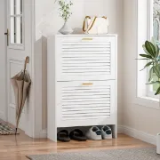 Solène – Modern Natural Wood Shoe Cabinet