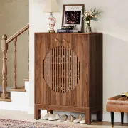 Cirvelle - Modern Natural Wood Shoe Cabinet