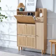 Ravinne – Natural Wood Shoe Cabinet