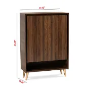 صورة Brixton Natural Wood Shoe Cabinet