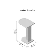 Bobby Natural Wood Side Table – Minimal C-Shaped Design