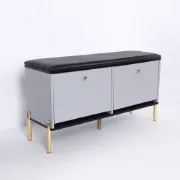 صورة Arvo Upholstered Wood Storage Bench