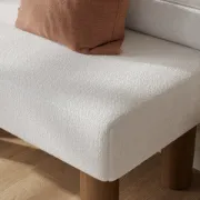 Picture of Liora Upholstered Bench with Rounded Backrest