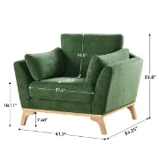 Picture of Clair Armchair - Natural Wood.