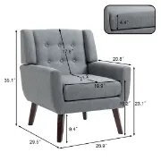 Picture of Aurore Armchair - Natural Wood.