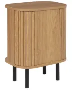 صورة .كاميل طاولة جانبية- من الخشب الطبيعي