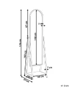 Picture of Vérité Floor Mirror- Natural Wood.